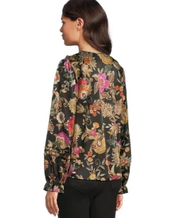 Johnny Was Claudia Blouse - Lowri Lowri/Black