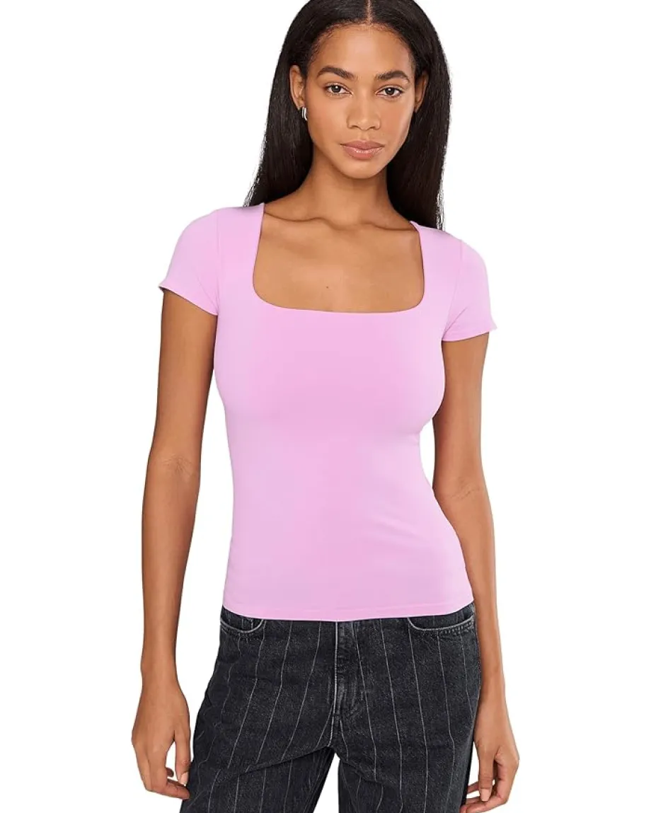 Women Free People Clean Lines Sunfade Baby Tee