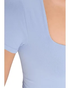 Free People Clean Lines Sunfade Baby Tee Dawn Breeze New