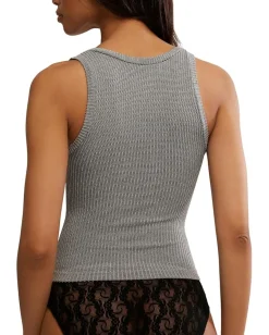 Free People Clean Slate Tank Heather Grey(0016) Hot
