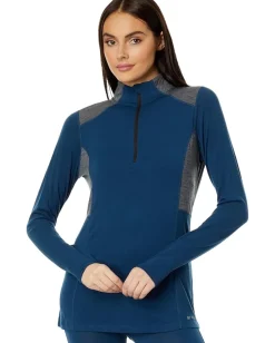 Women Hot Chillys Clima-Wool Zip-T