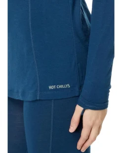 Women Hot Chillys Clima-Wool Zip-T