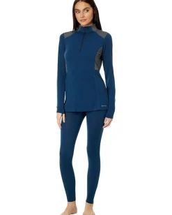 Women Hot Chillys Clima-Wool Zip-T