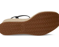 Cole Haan Cloudfeel Keeton Espadrille Flatforms Black Leather Online