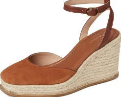 Cole Haan Cloudfeel Kyra Espadrille Wedges British Tan Suede Online
