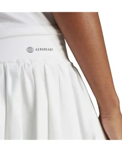 adidas Clubhouse Pleated Tennis Skirt White/Wonder Quartz