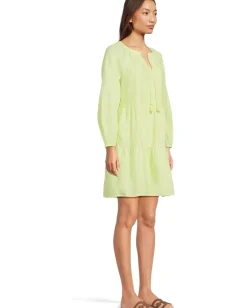 Women Tommy Bahama Coastalina Long Sleeve Tiered Dress