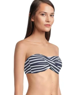 Women Tommy Bahama Coastline Stripe Twist Bandeau Top
