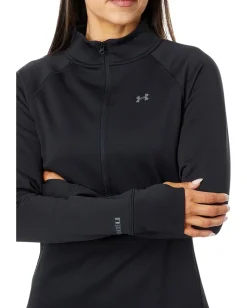 Under Armour ColdGear(R) Base 4.0 1/2 Zip Black/Pitch Gray Clearance