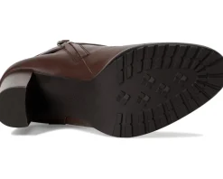 Women Lauren Ralph Lauren Collins Calfskin Bootie Heel