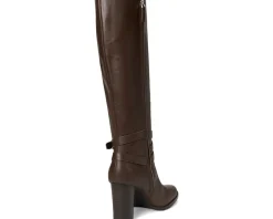 Women Lauren Ralph Lauren Collins Calfskin Tall Boots Heel