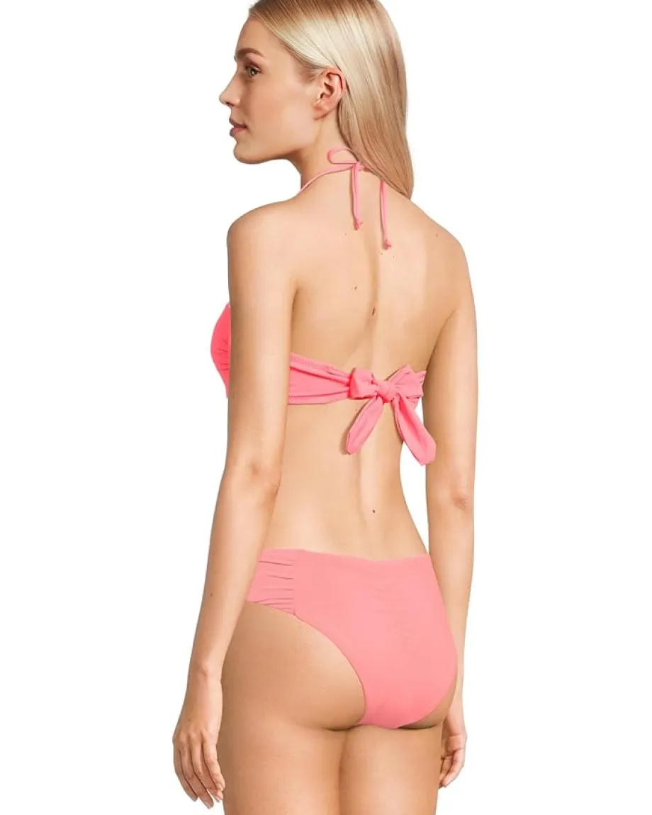 BECCA Color Code Brinley V Wire Bandeau Top Coral Reef Sale