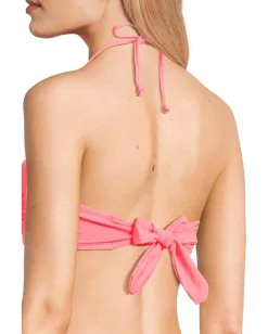 BECCA Color Code Brinley V Wire Bandeau Top Coral Reef Sale