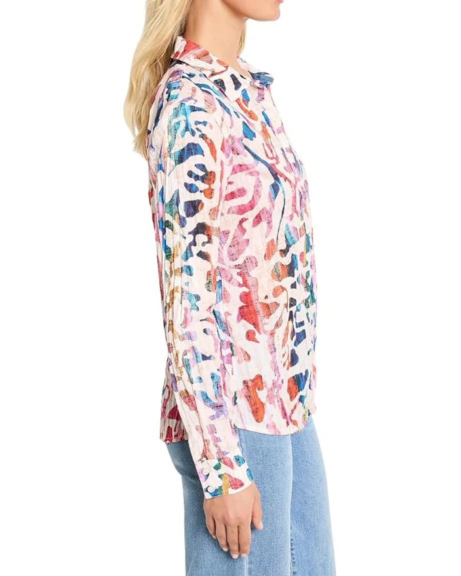 Women NIC+ZOE Color Wash Cotton Shirt