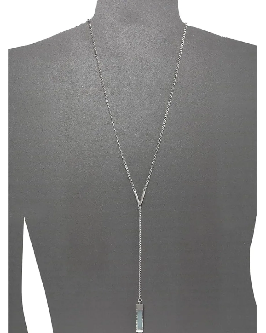 Women Vince Camuto Colored Resin Y 26" Necklace