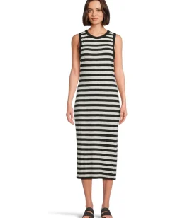 Sanctuary Contrast Trim Maxi Black/Macrame Stripe Sale