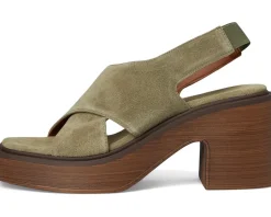 Free People Cora Platform Clogs Botanical Suede Sale