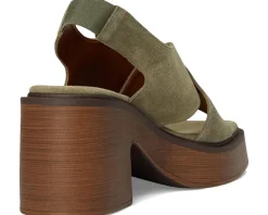 Free People Cora Platform Clogs Botanical Suede Sale