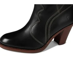 Frye Corinne Tall Deco Stitch Black Hot