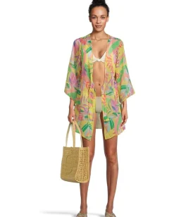 BECCA Costa Bella Chiffon Tunic Cover-Up Multi