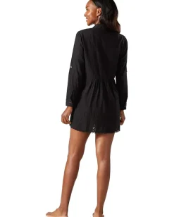 Women Tommy Bahama Cotton Clip Jacquard Boyfriend Shirt