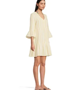 Women Tommy Bahama Cotton Dobby Tiered Dress