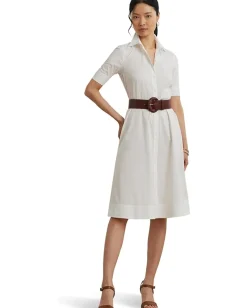 Lauren Ralph Lauren Cotton-Blend Shirtdress White Best