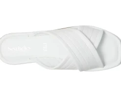 Seychelles Courage Leather Slide Sandal White Hot