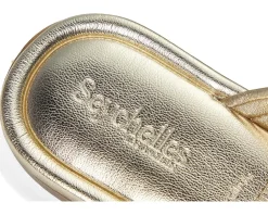 Women Seychelles Courage Metallic Leather Slide Sandal