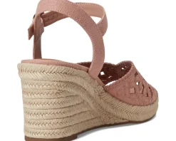 Women Lucky Brand Coyna Floral Espadrille Wedge Sandals