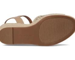 Lucky Brand Coyna Floral Espadrille Wedge Sandals Rhodonite/Rhodonite Discount