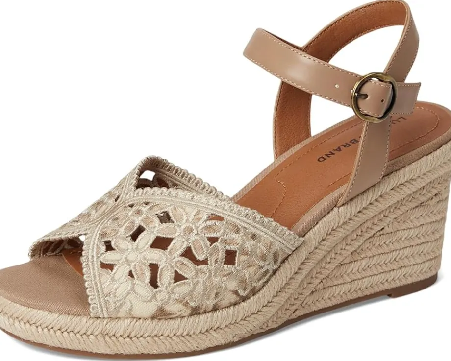 Lucky Brand Coyna Floral Espadrille Wedge Sandals Rhodonite/Rhodonite Discount