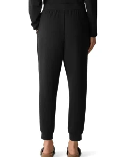 Women Eileen Fisher Cozy Brushed Terry Hug Ankle Track Pants