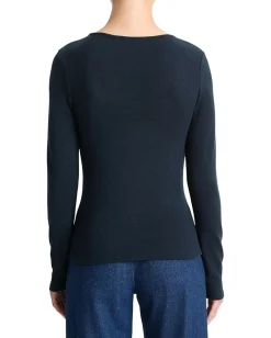 Women Vince Cozy Long Sleeve V-Neck