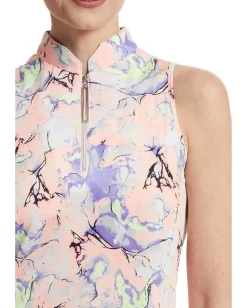 Jamie Sadock Crackle Print Sleeveless Top Shell Discount