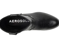 Aerosoles Credo Black Burnished Leather Discount