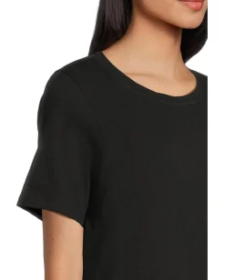 Eileen Fisher Crew Neck Dress Black Hot
