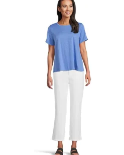 Women Eileen Fisher Crew Neck Short Sleeve Tee
