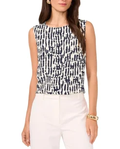 Women Vince Camuto Crew Neck Tank Blouse