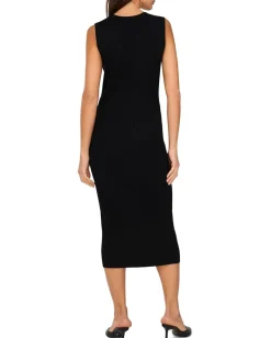 Women Vince Camuto Crew Neck Tank Dress With Embroidery Mesh