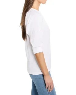 Women NIC+ZOE Crinkle Knit Cafe Top