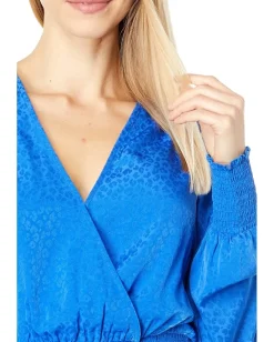 Lilly Pulitzer Cristiana Dress Ikat Blue Petite Leopard Jacquard Online