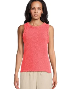 Tommy Bahama Crochet Edge Tank Melon Berry Hot