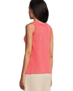 Tommy Bahama Crochet Edge Tank Melon Berry Hot