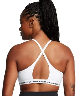 Under Armour Crossback Low Impact Bra White/Black