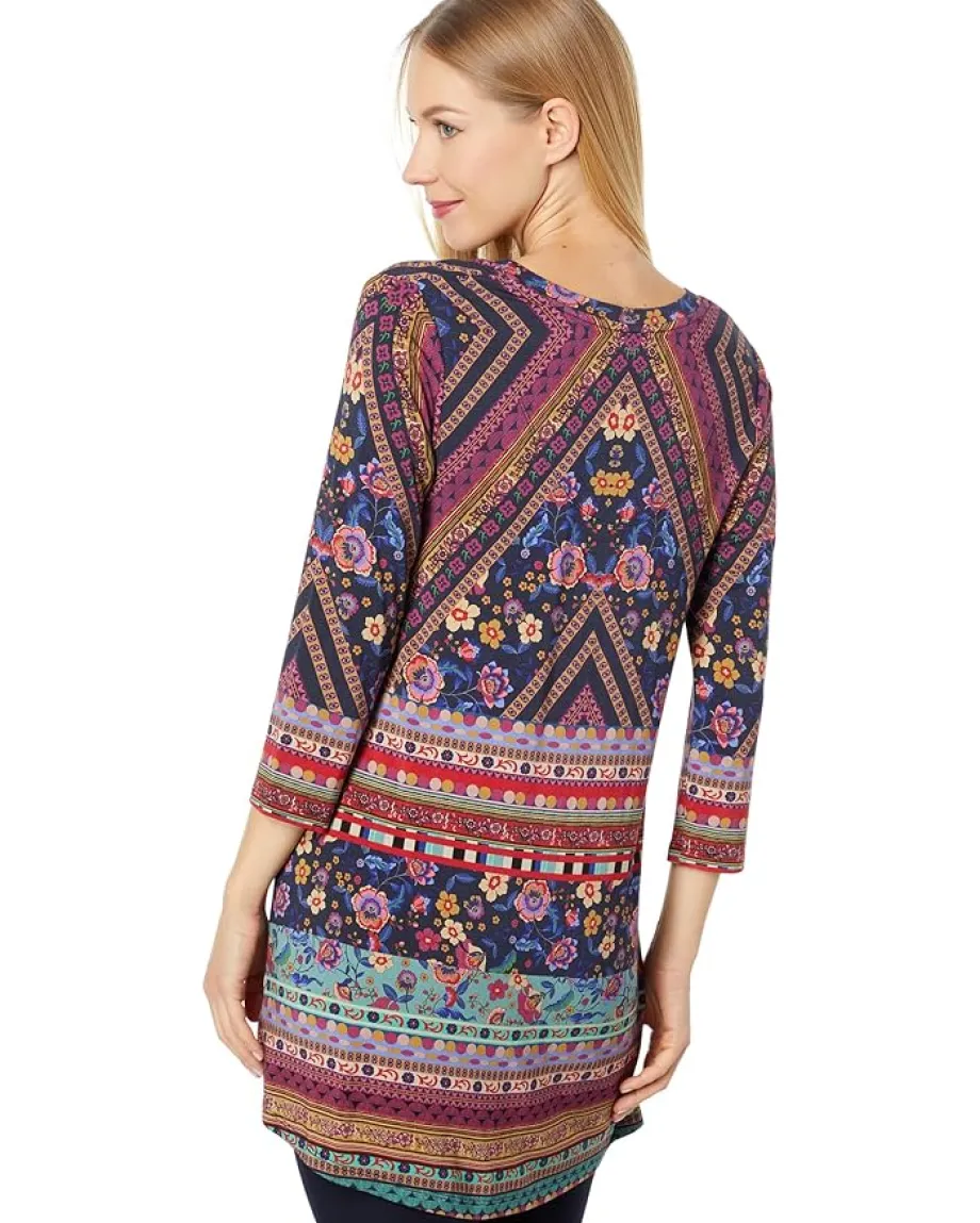 Women Johnny Was Cruz V-Neck Swing Tunic