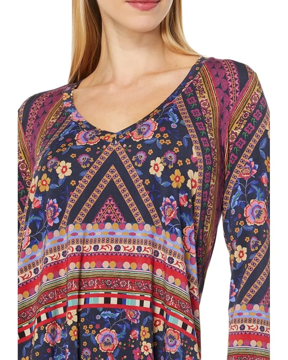 Women Johnny Was Cruz V-Neck Swing Tunic