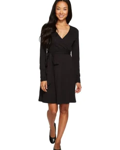 Toad&Co Cue Wrap Dress Black