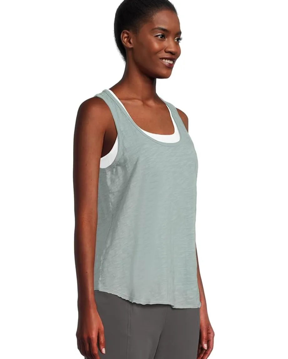 Mod-o-doc Curve Hem Scoop Neck Tank Gris Mist