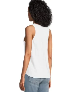 Mod-o-doc Curve Hem Scoop Neck Tank White